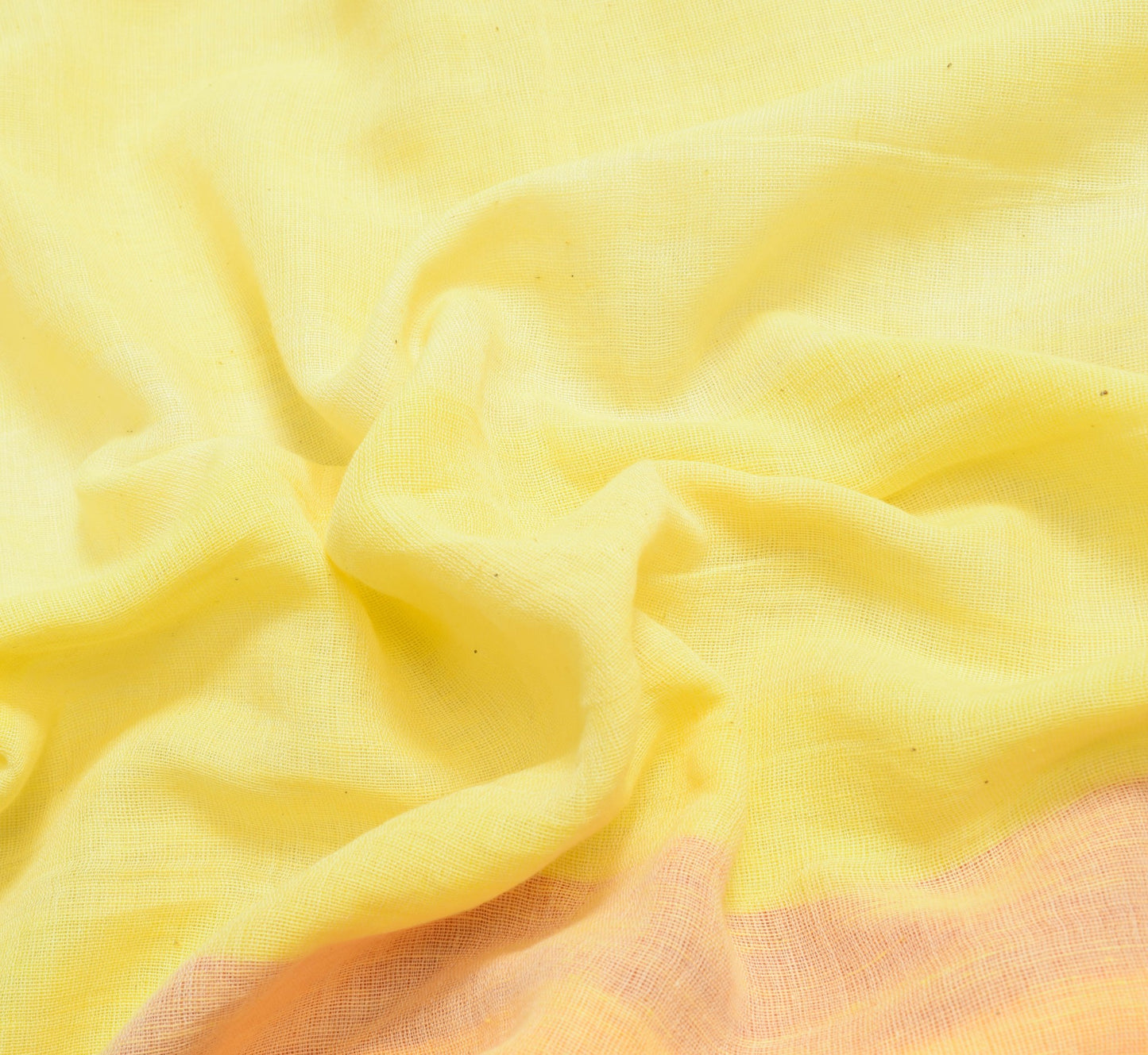 Sushila Vintage Yellow Tant Woven Saree Pure Cotton Daily Wear Soft Sari Fabric