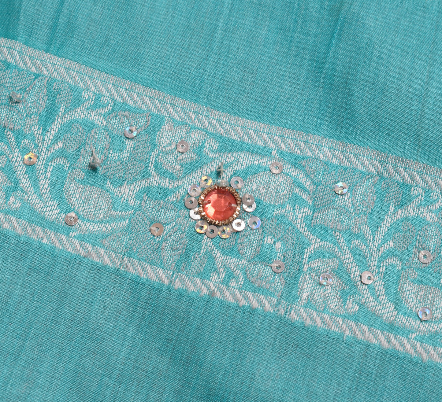 Sushila Vintage Pink Floral Saree 100% Pure Tussar Silk Embroidered Sari Fabric