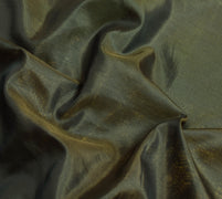 Sushila Vintage Dark Green Saree Indian Art Silk Woven Sari Craft Deco Fabric