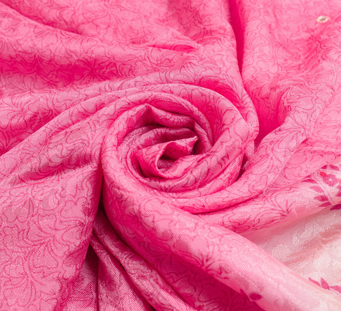 Sushila Vintage Pink Pure Viscose Saree Trending Mirror Work Soft Sari Fabric