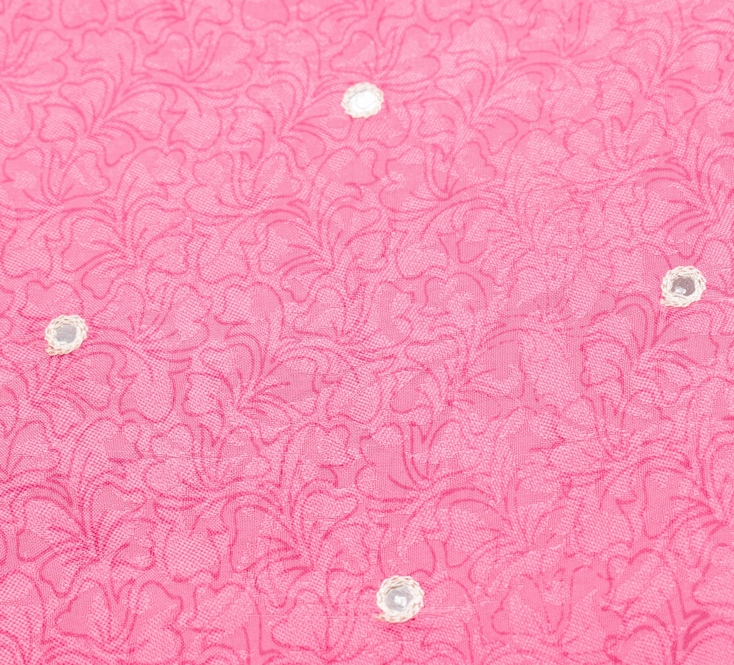 Sushila Vintage Pink Pure Viscose Saree Trending Mirror Work Soft Sari Fabric