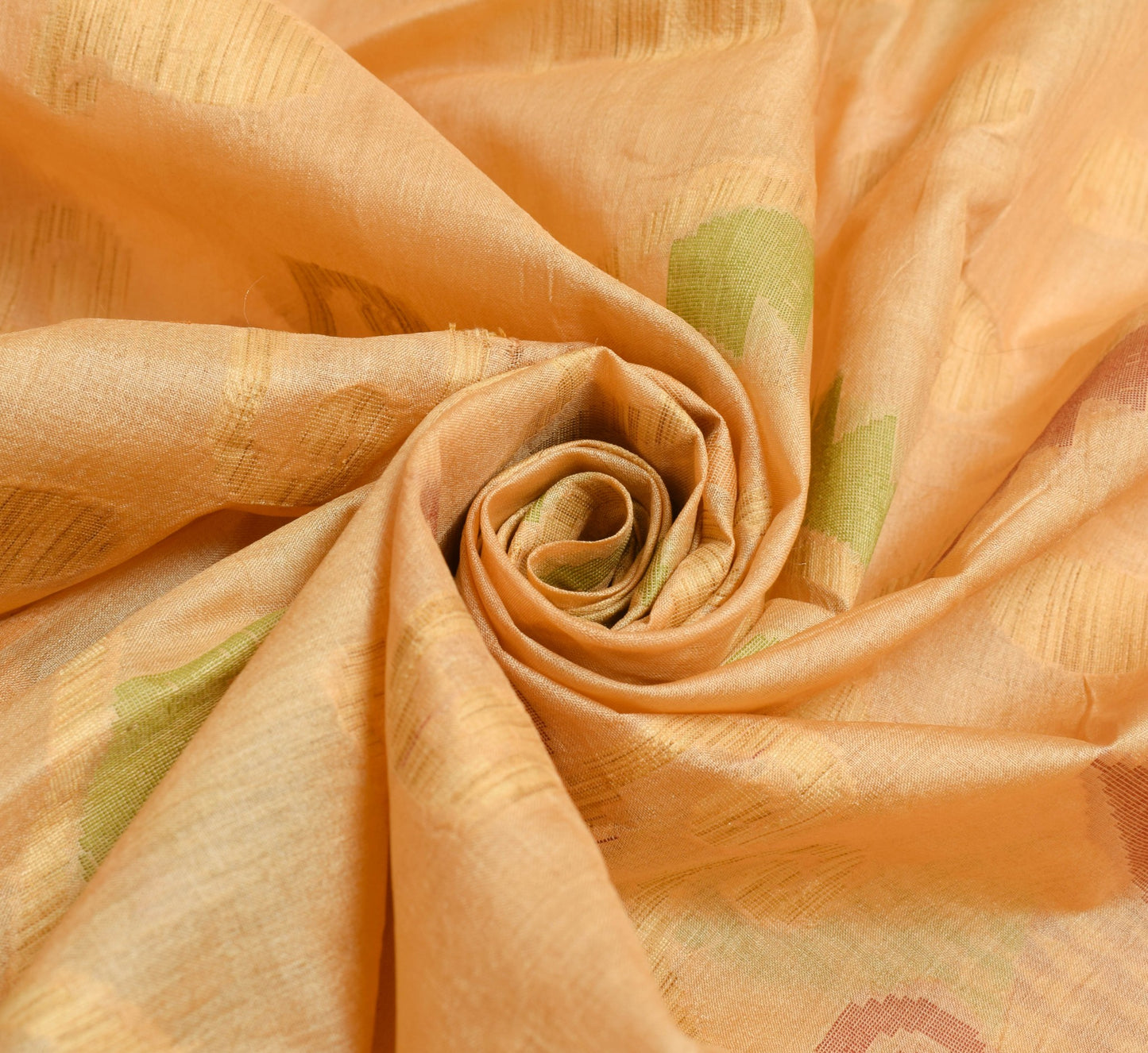 Sushila Vintage Brown Woven Saree 100% Pure Tussar Silk Indian Sari Craft Fabric
