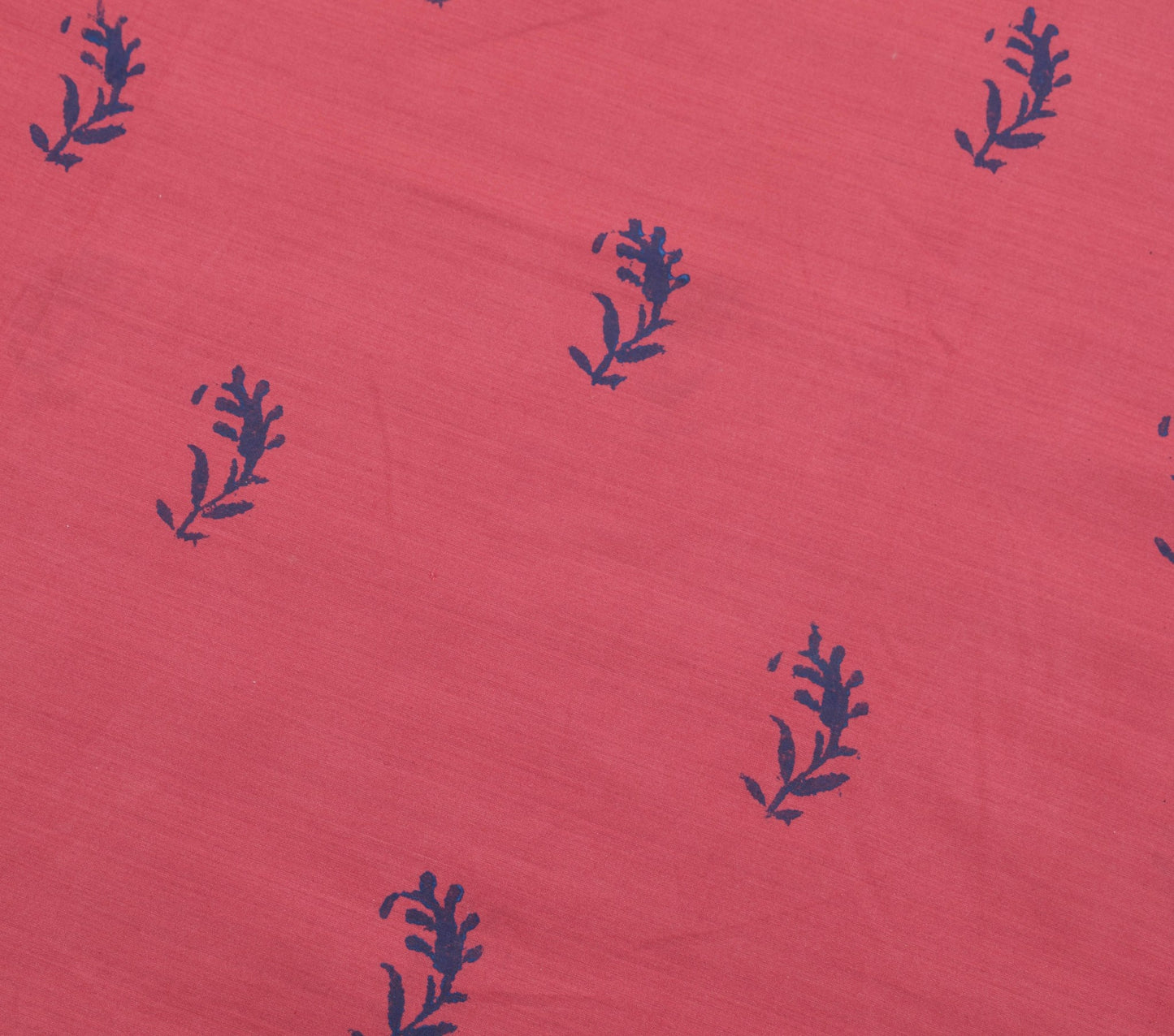 Sushila Vintage Maroon Saree 100% Pure Cotton Hand Block Printed Sari Fabric