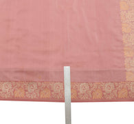 Sushila Vintage Pure Banarasi Katan Silk Saree Floral Woven Handloom Sari Fabric