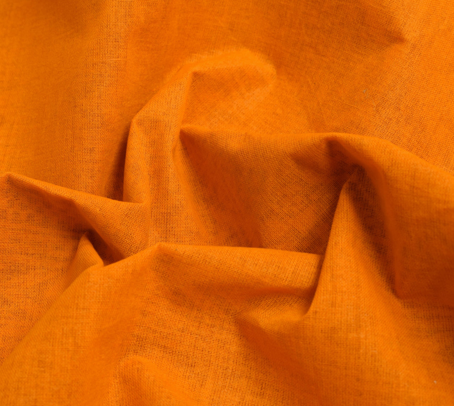 Sushila Vintage Bright Orange Saree 100% Pure Cotton Patola Print Sari Fabric