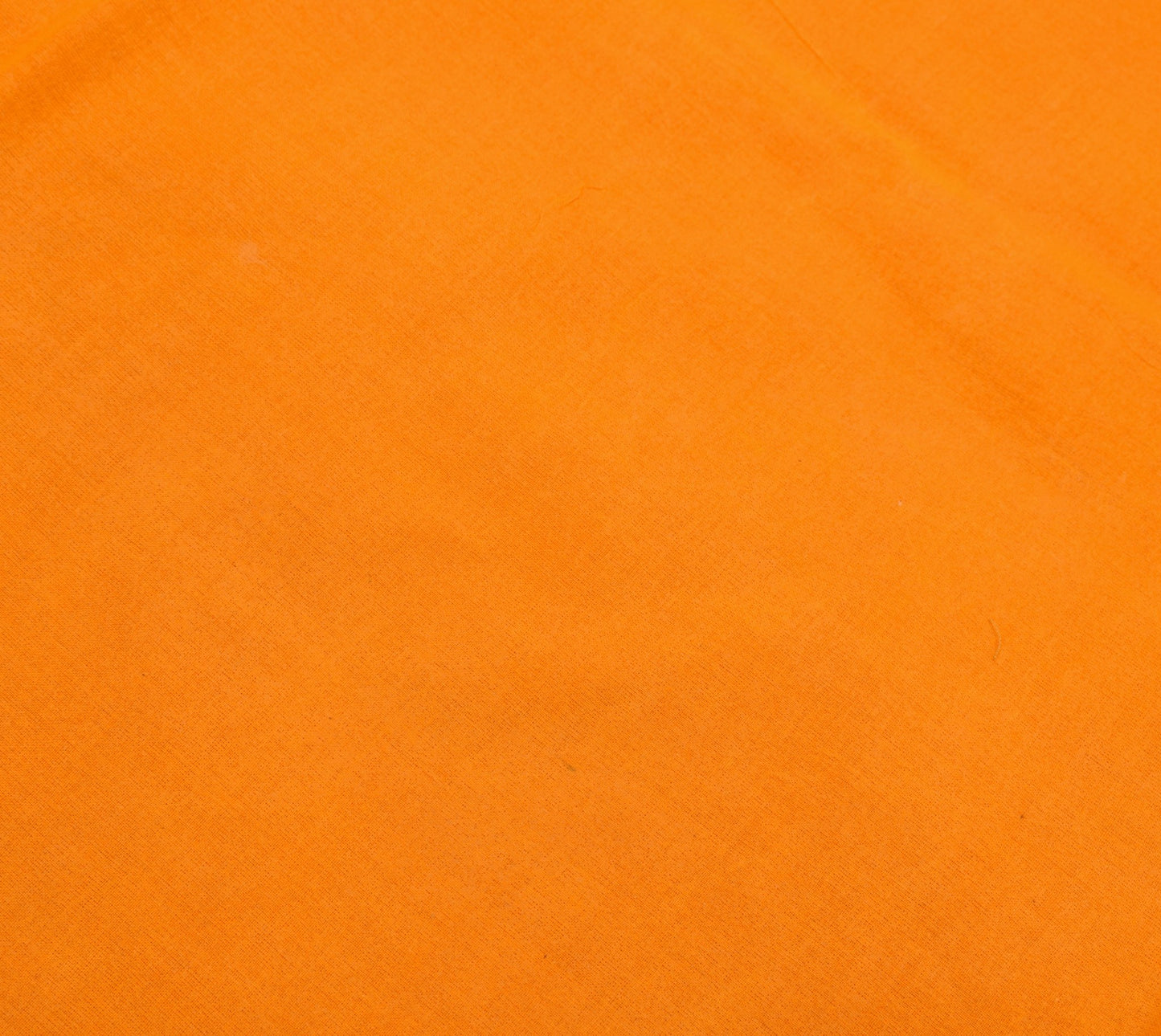 Sushila Vintage Bright Orange Saree 100% Pure Cotton Patola Print Sari Fabric