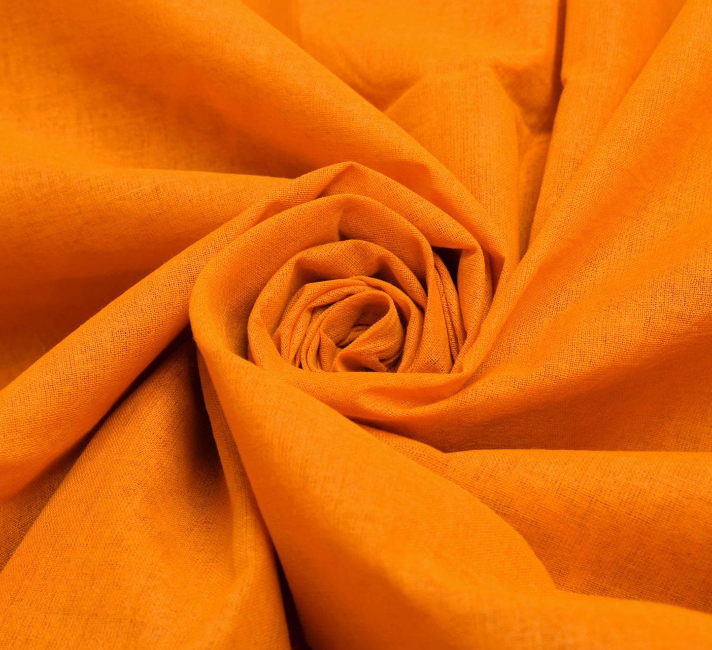 Sushila Vintage Bright Orange Saree 100% Pure Cotton Patola Print Sari Fabric