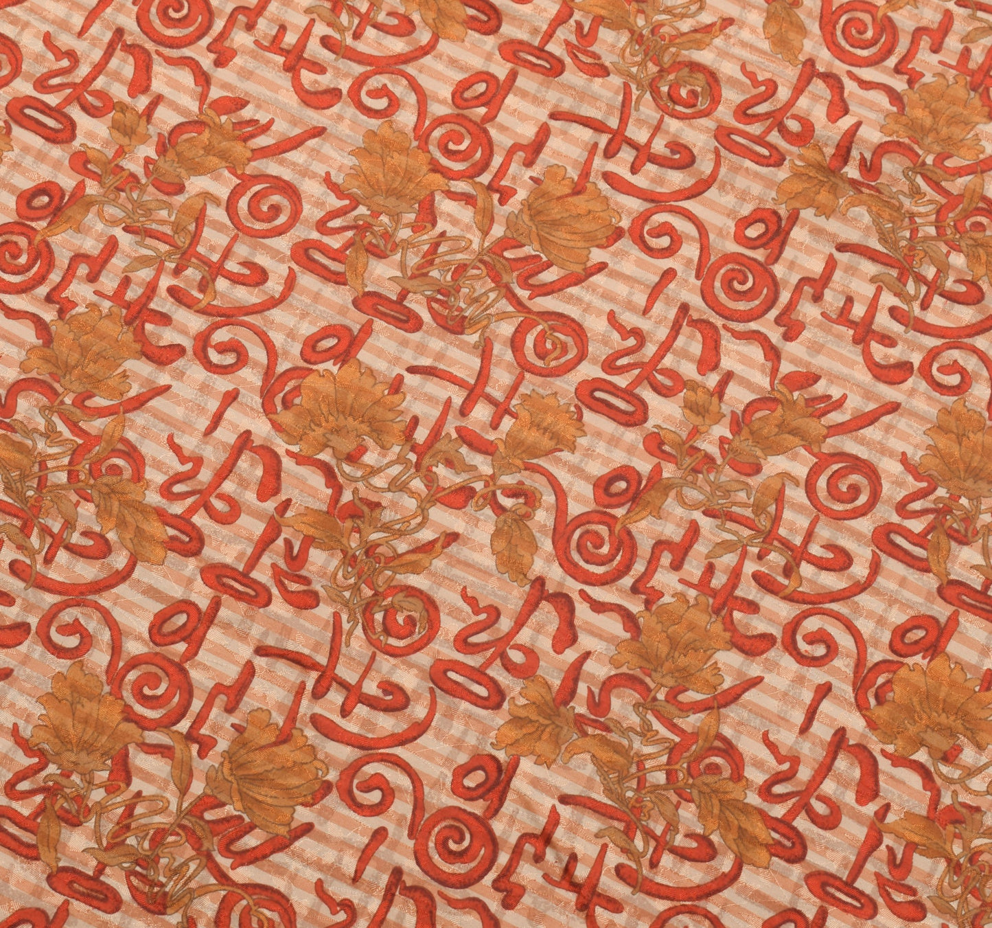 Sushila Vintage Light Brown Saree Pure Mulberry Silk Self Woven Soft Sari Fabric