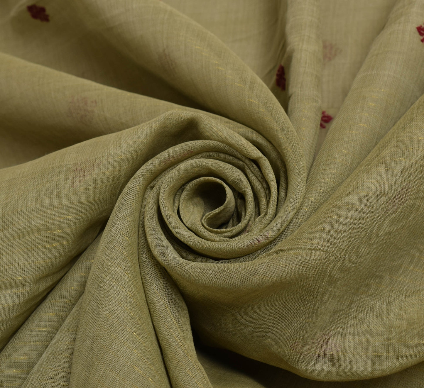 Sushila Vintage Green Saree Maroon Border Madurai Kattam Sungudi Cotton Sari