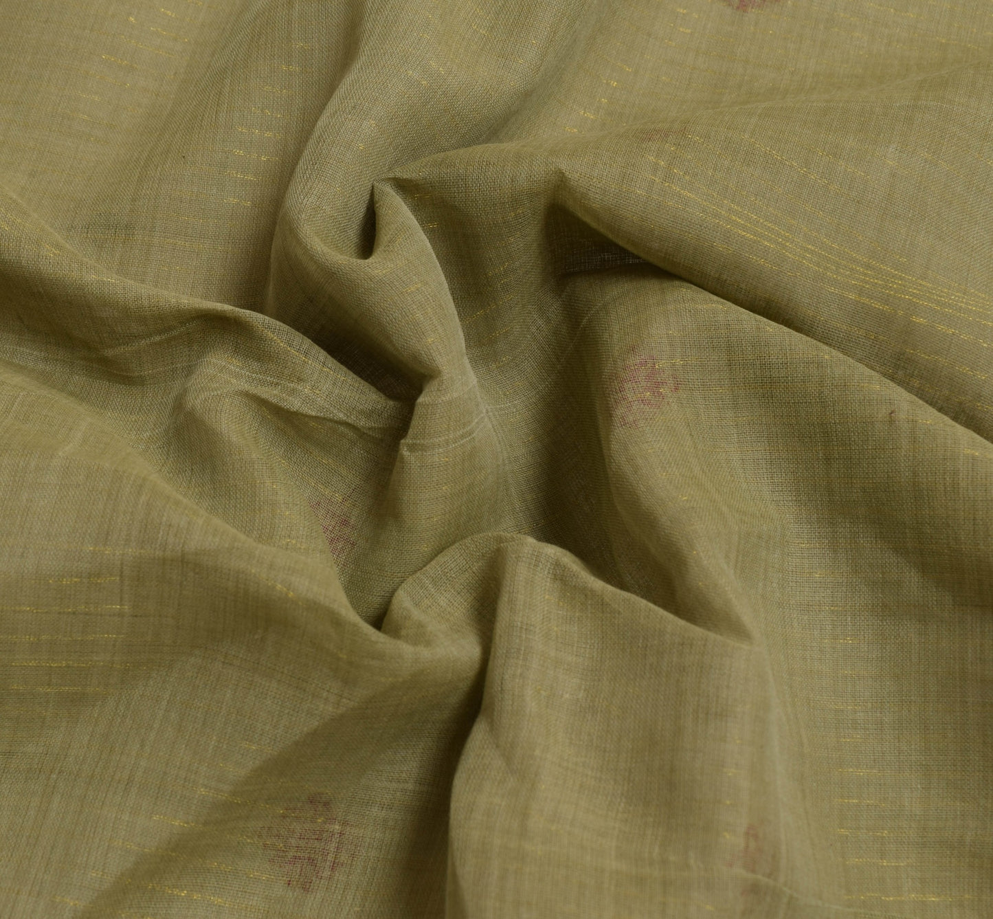 Sushila Vintage Green Saree Maroon Border Madurai Kattam Sungudi Cotton Sari