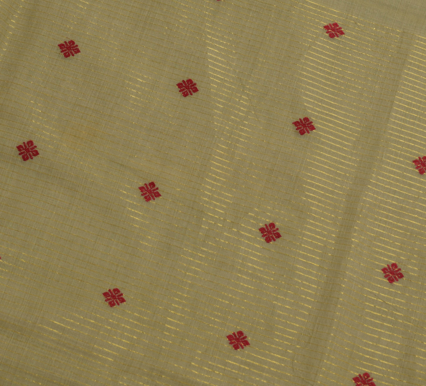 Sushila Vintage Green Saree Maroon Border Madurai Kattam Sungudi Cotton Sari