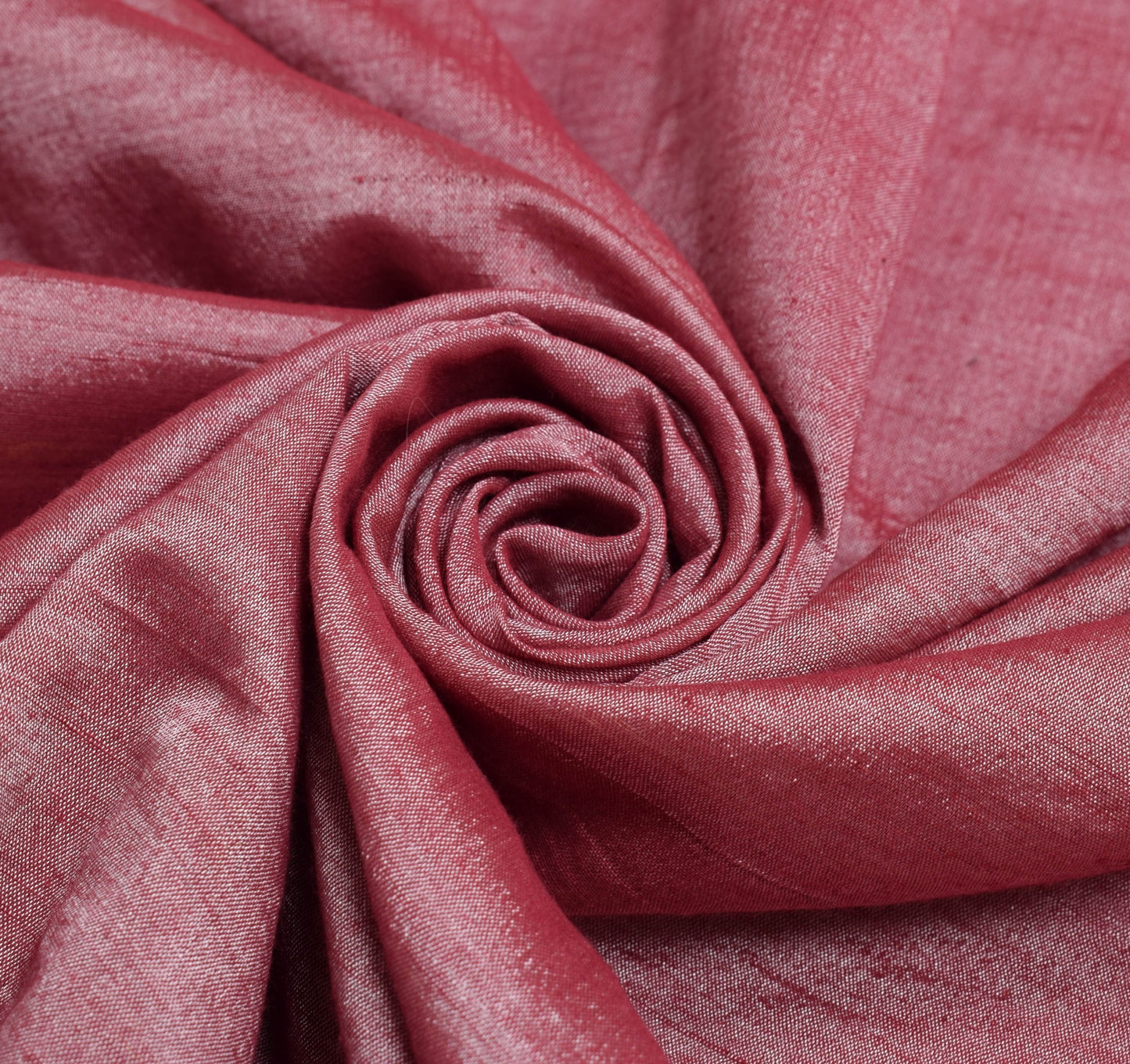 Sushila Vintage Pure Ilkal Saree Zari Butta Cotton Silk Onion Red Soft Fabric