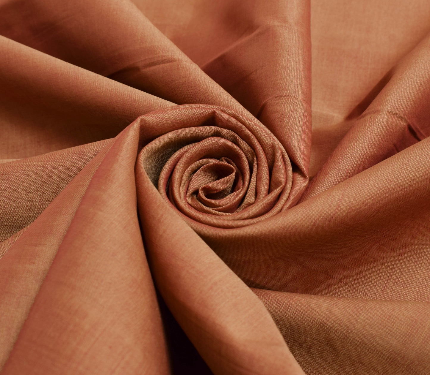 Sushila Vintage Dual Tone Saree 100% Pure Cotton Silk Woven Sari Craft Fabric