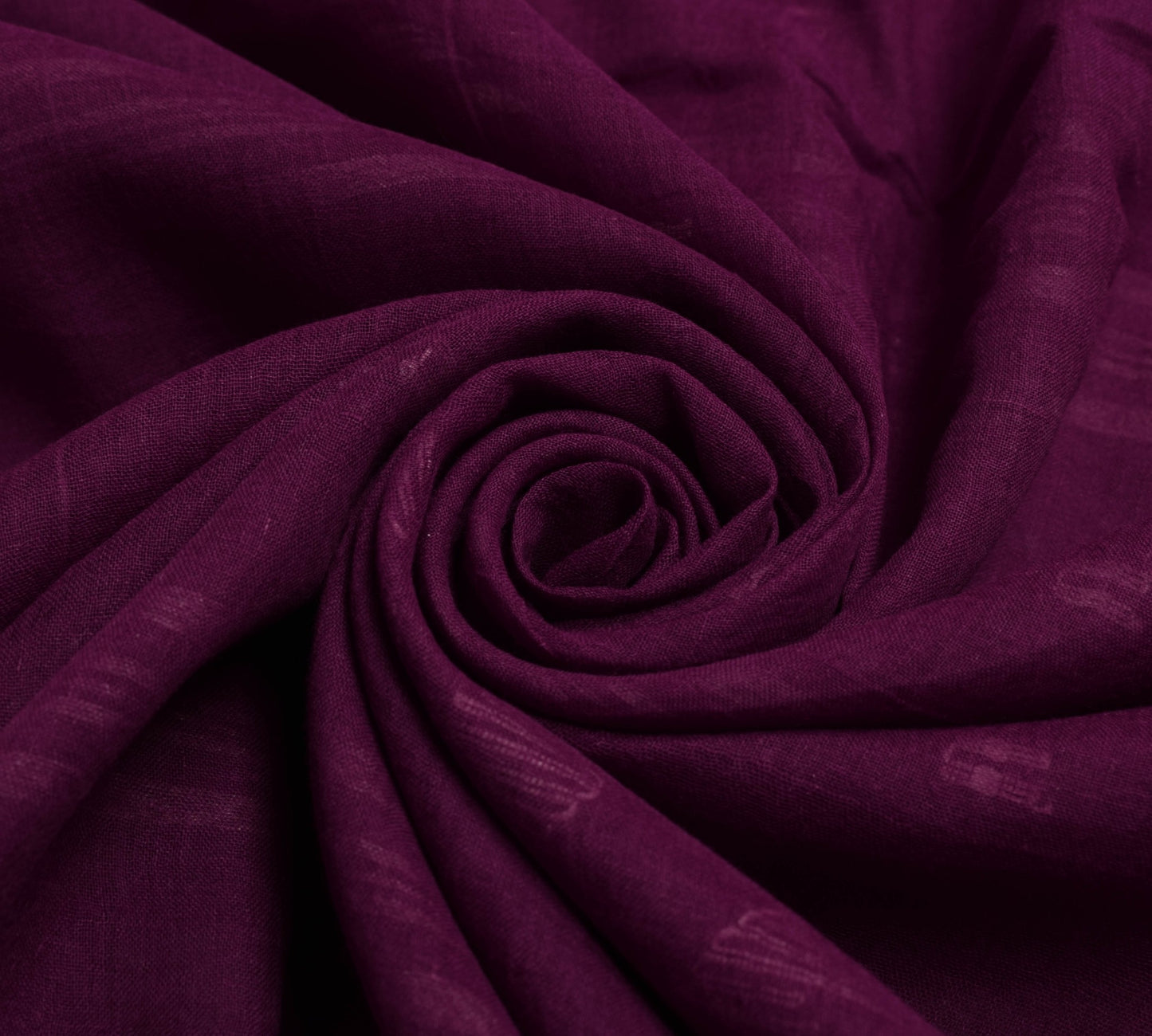 Sushila Vintage Purple Saree Traditional Bengal Tant Pure Cotton Sari Fabric