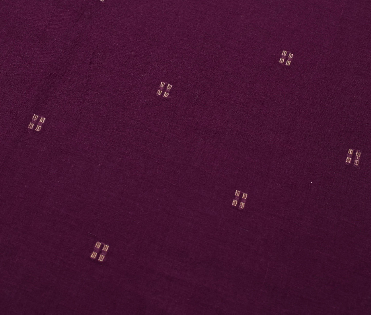 Sushila Vintage Purple Saree Traditional Bengal Tant Pure Cotton Sari Fabric