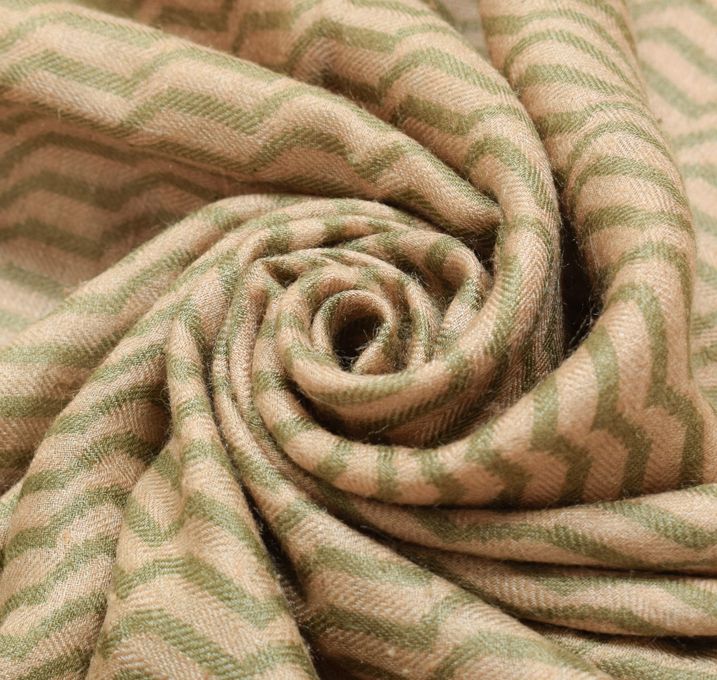 Sushila Vintage Cream Pure Woolen Saree Printed & Woven Soft Branded Sari Fabric