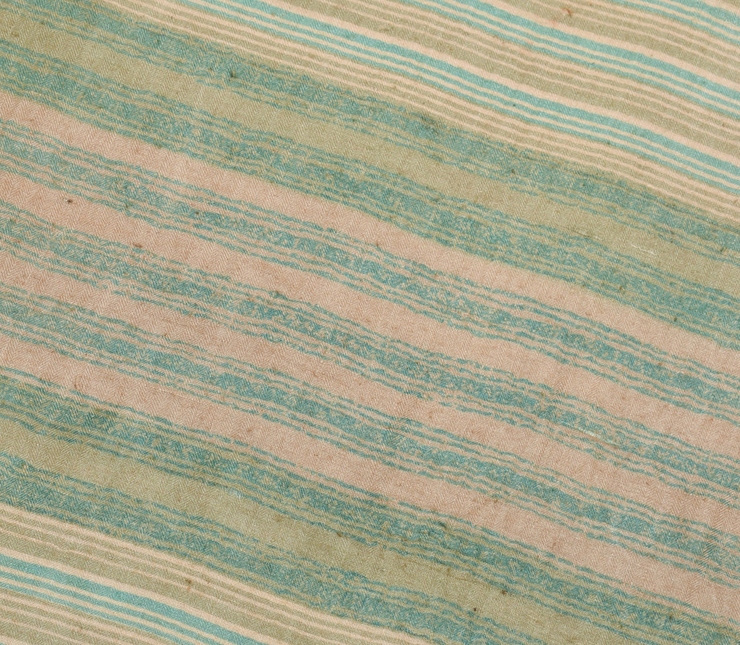 Sushila Vintage Cream Pure Woolen Saree Printed & Woven Soft Branded Sari Fabric