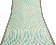 Sushila Vintage Cream Saree 100% Pure Woolen Soft Printed & Woven Sari Fabric