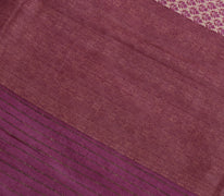 Sushila Vintage Pure Woolen Saree Cream Hand Block Printed Branded Sari Fabric