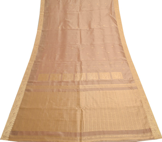 Sushila Vintage 100% Pure Cotton Saree Resham Zari Woven Traditional Sari Fabric