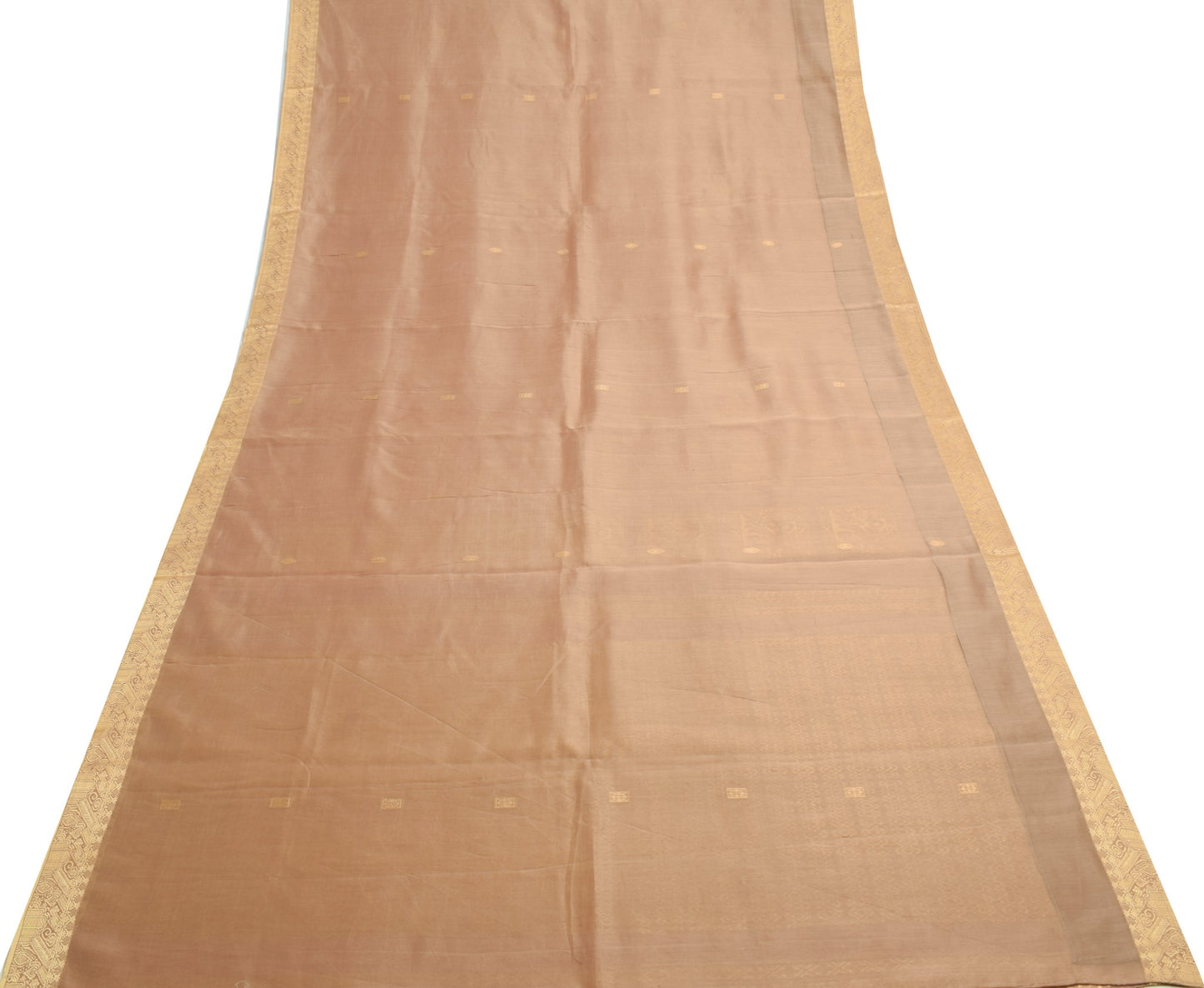 Sushila Vintage 100% Pure Cotton Saree Resham Zari Woven Traditional Sari Fabric