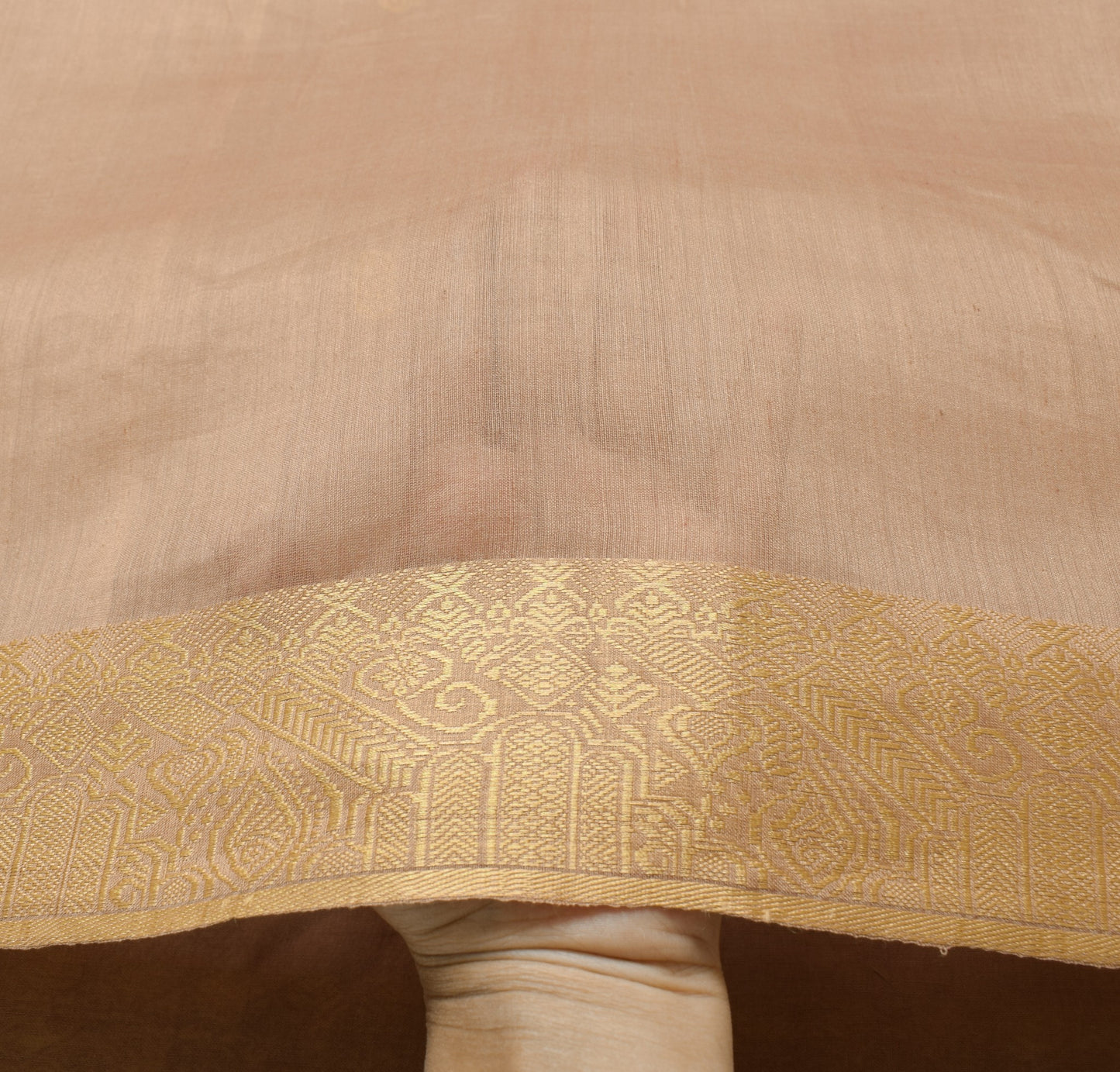 Sushila Vintage 100% Pure Cotton Saree Resham Zari Woven Traditional Sari Fabric
