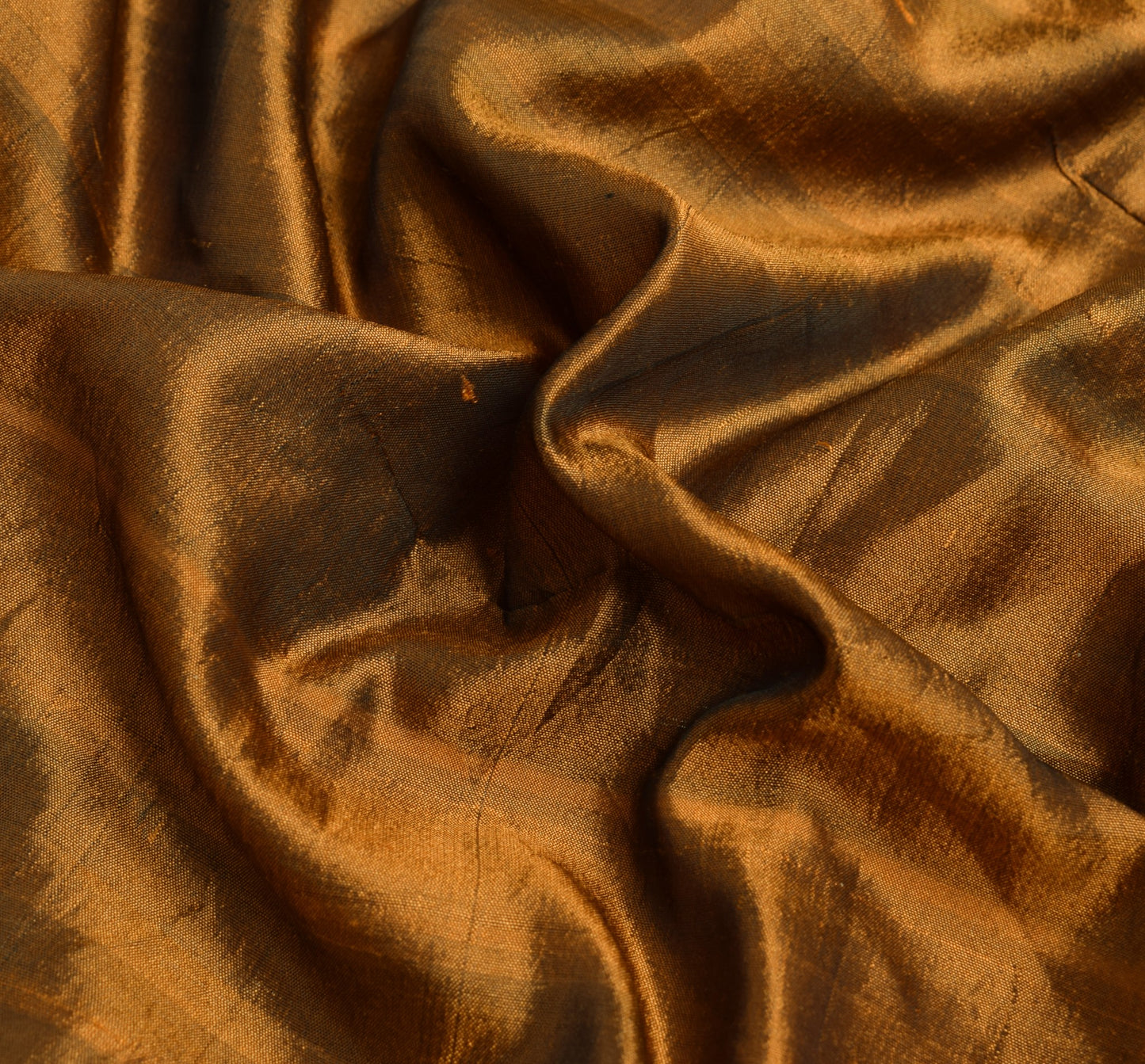 Sushila Vintage Rust Saree With Orange Border Pure Silk Woven Soft Sari Fabric