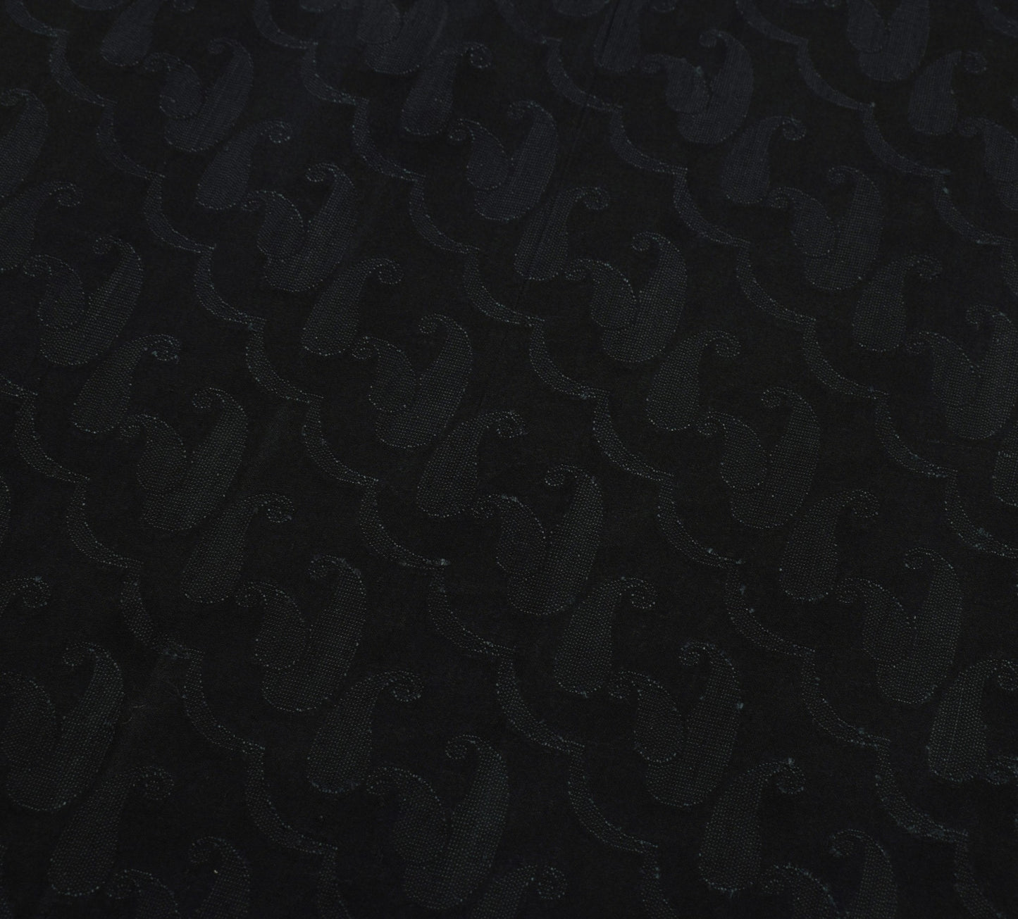 Sushila Vintage Black Saree 100%Pure Silk All Over Woven Floral Soft Sari Fabric
