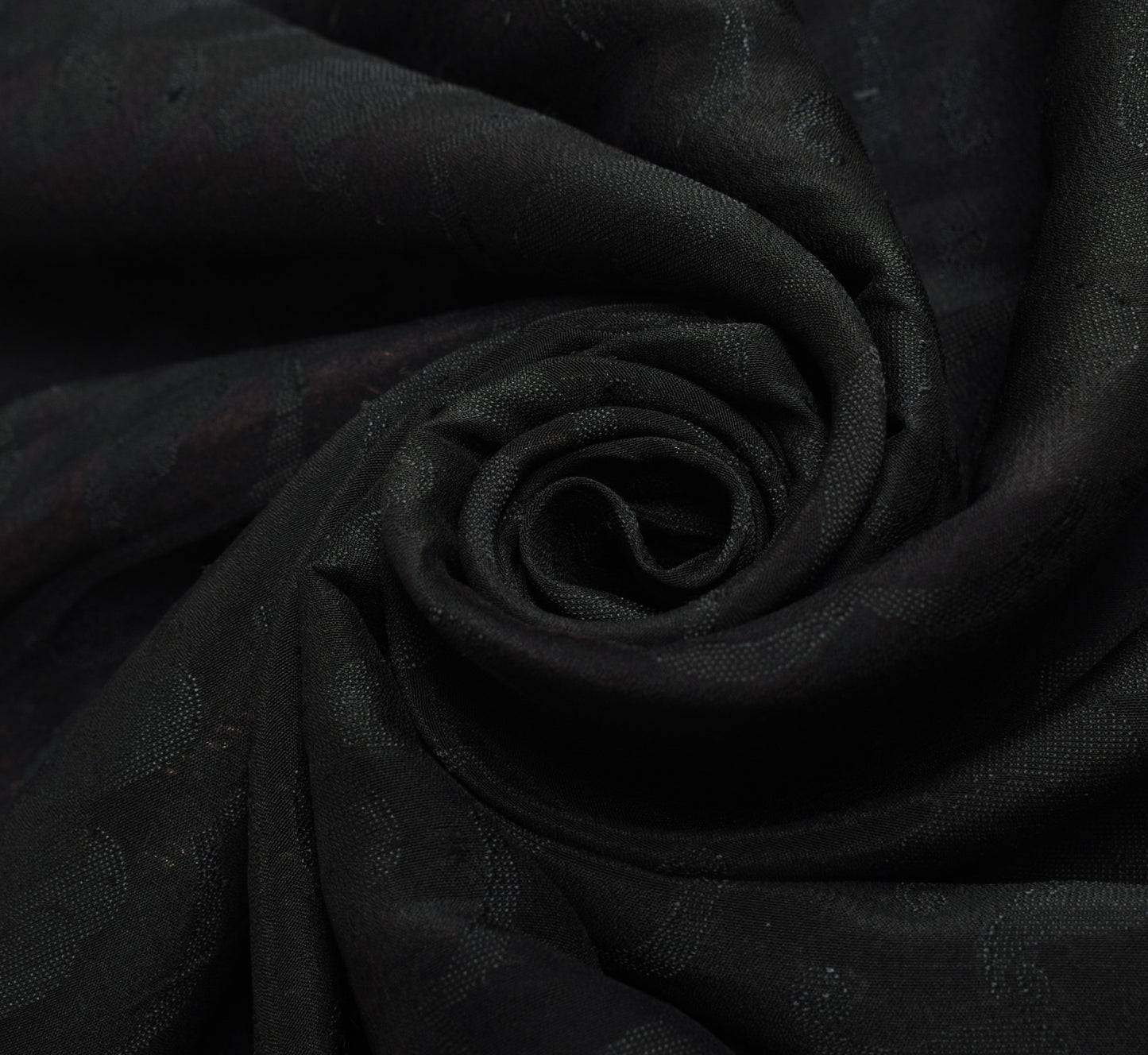 Sushila Vintage Black Saree 100%Pure Silk All Over Woven Floral Soft Sari Fabric