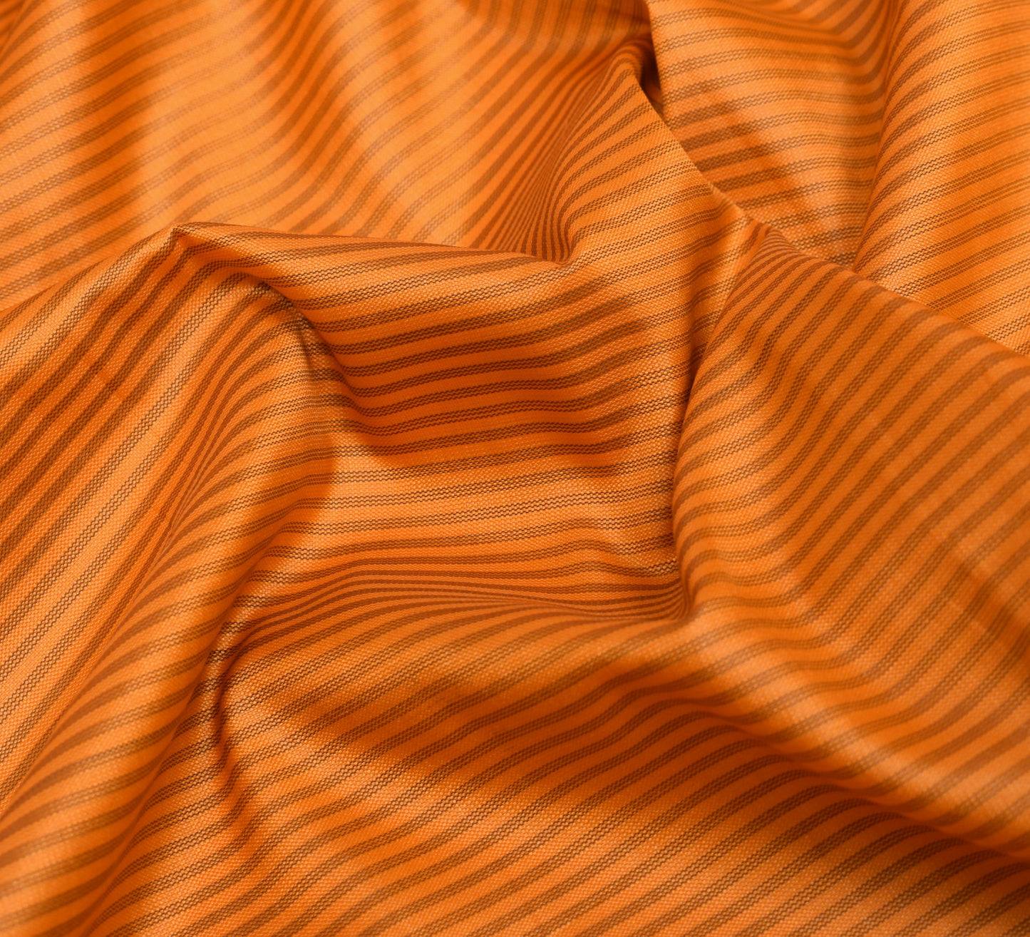 Sushila Vintage Orange Silk Saree Woven Chettinad/Kandangi Sari Blouse Fabric