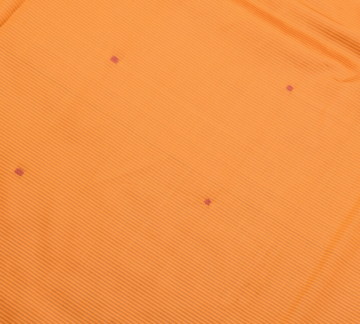 Sushila Vintage Orange Silk Saree Woven Chettinad/Kandangi Sari Blouse Fabric