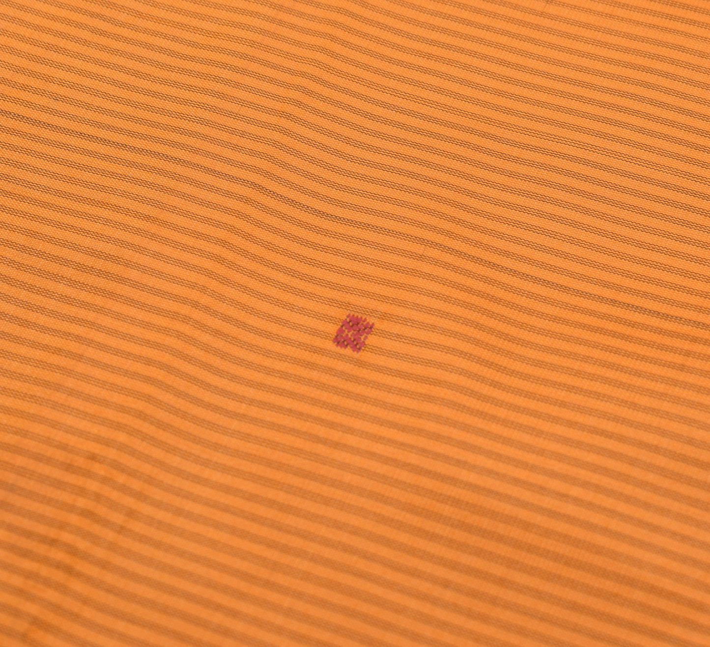 Sushila Vintage Orange Silk Saree Woven Chettinad/Kandangi Sari Blouse Fabric