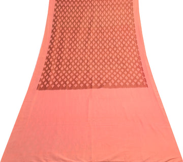 Sushila Vintage Pochampally Saree Hand Woven Ikat Patola Pure Cotton Sari Fabric