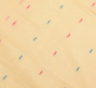 Sushila Vintage Cream Woven Saree 100% Pure Cotton Sari with Blouse Fabric