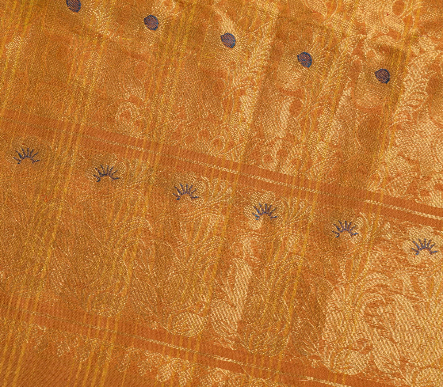 Sushila Vintage Maroon Kanjivaram Saree 100% Pure Silk Zari Brocade Sari Fabric