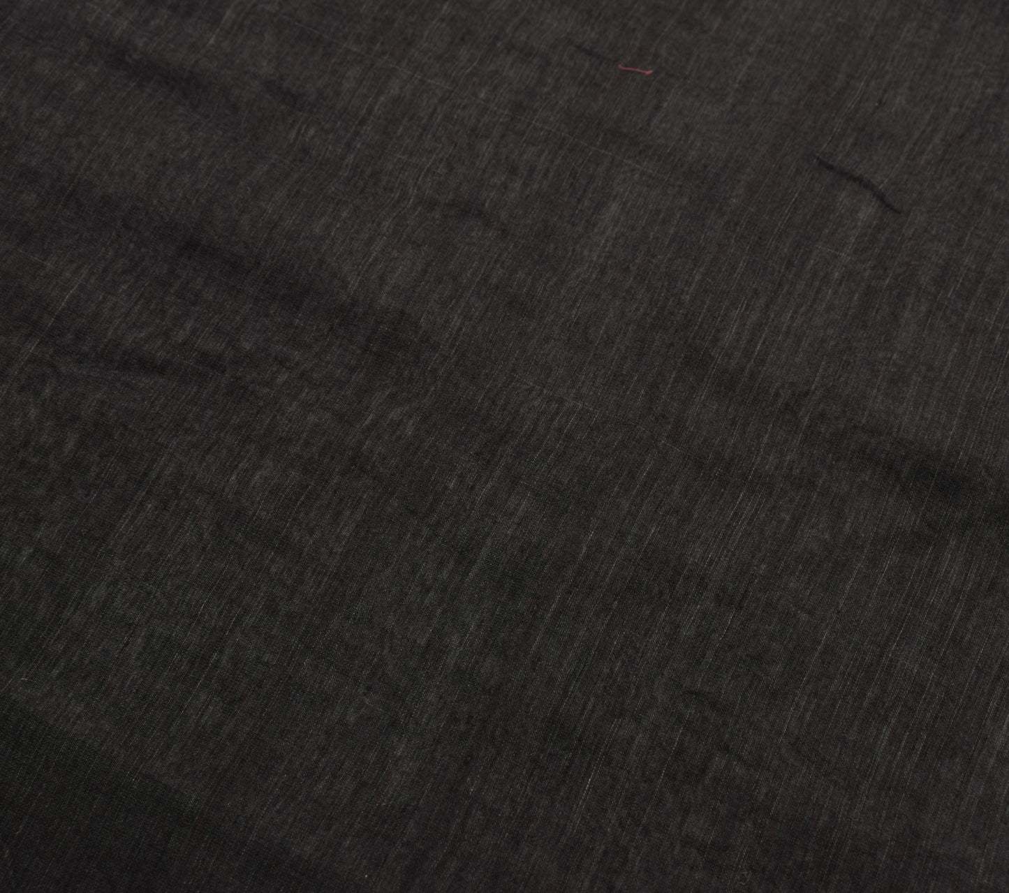 Sushila Vintage Black Saree 100% Pure Cotton Gold Zari Brocade Soft Sari Fabric