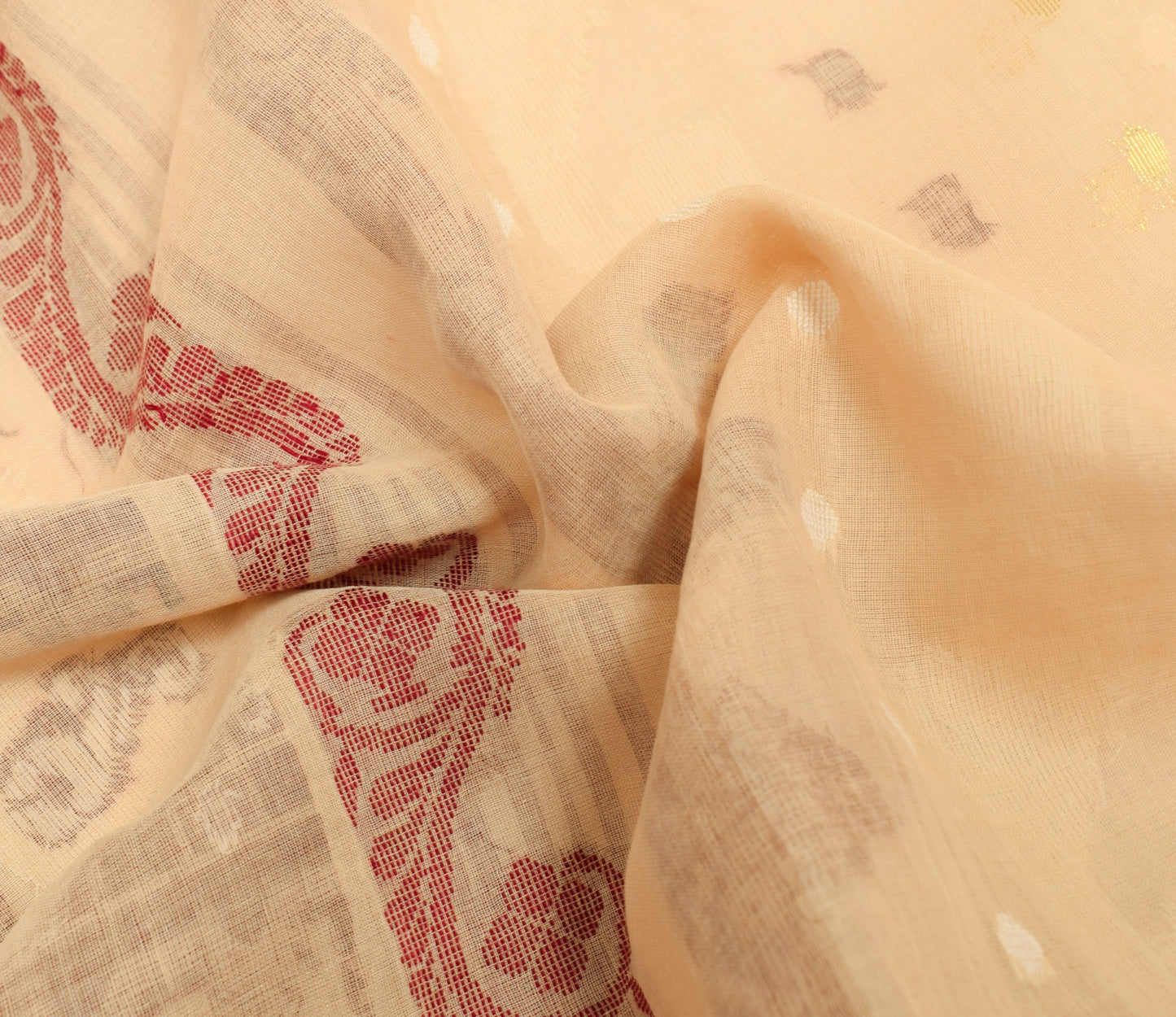 Sushila Vintage Heavy Sarees Pure Cotton Handwoven Dhakai Jamdani Sari Fabric