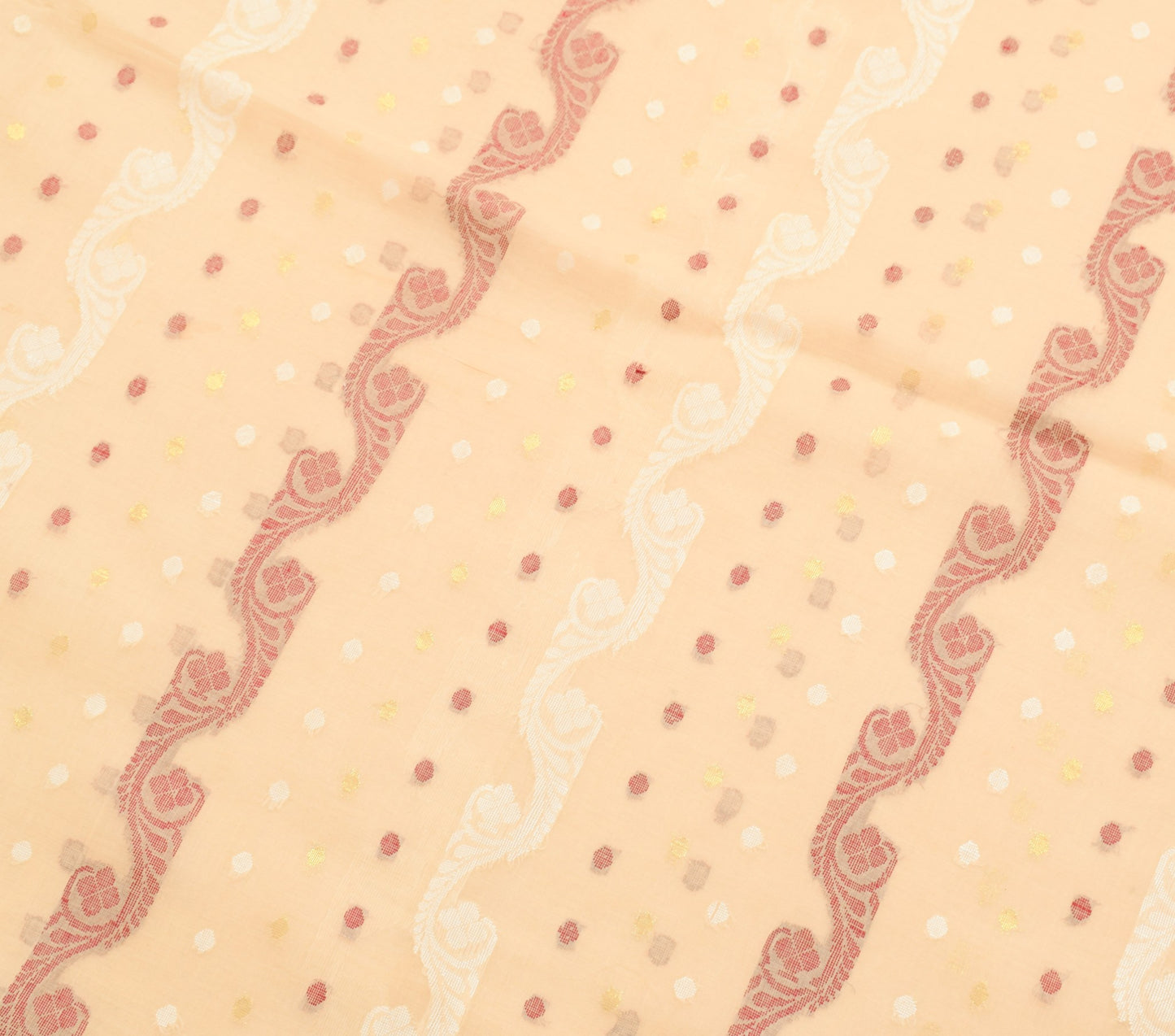 Sushila Vintage Heavy Sarees Pure Cotton Handwoven Dhakai Jamdani Sari Fabric
