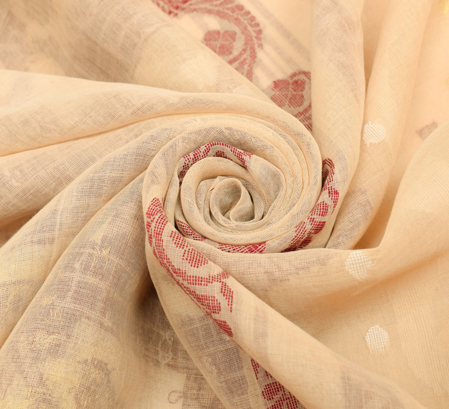 Sushila Vintage Heavy Sarees Pure Cotton Handwoven Dhakai Jamdani Sari Fabric