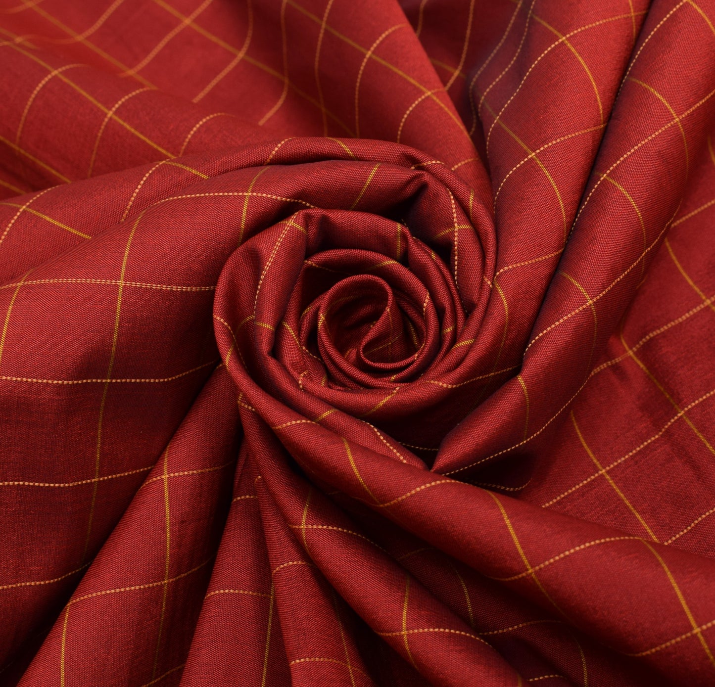 Sushila Vintage Red Saree With Gold Peacock Zari Broder Art Silk Sari Fabric