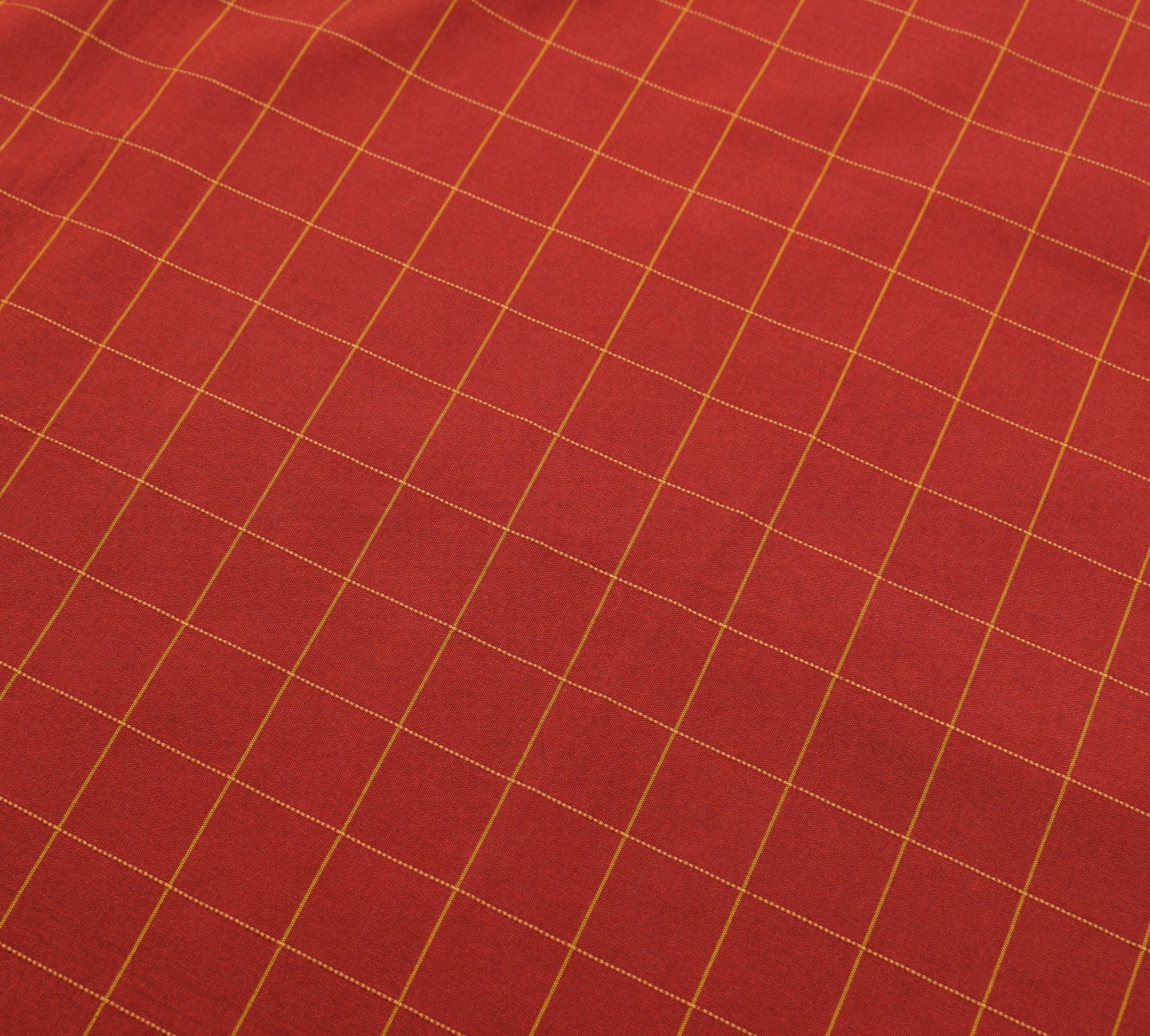 Sushila Vintage Red Saree With Gold Peacock Zari Broder Art Silk Sari Fabric