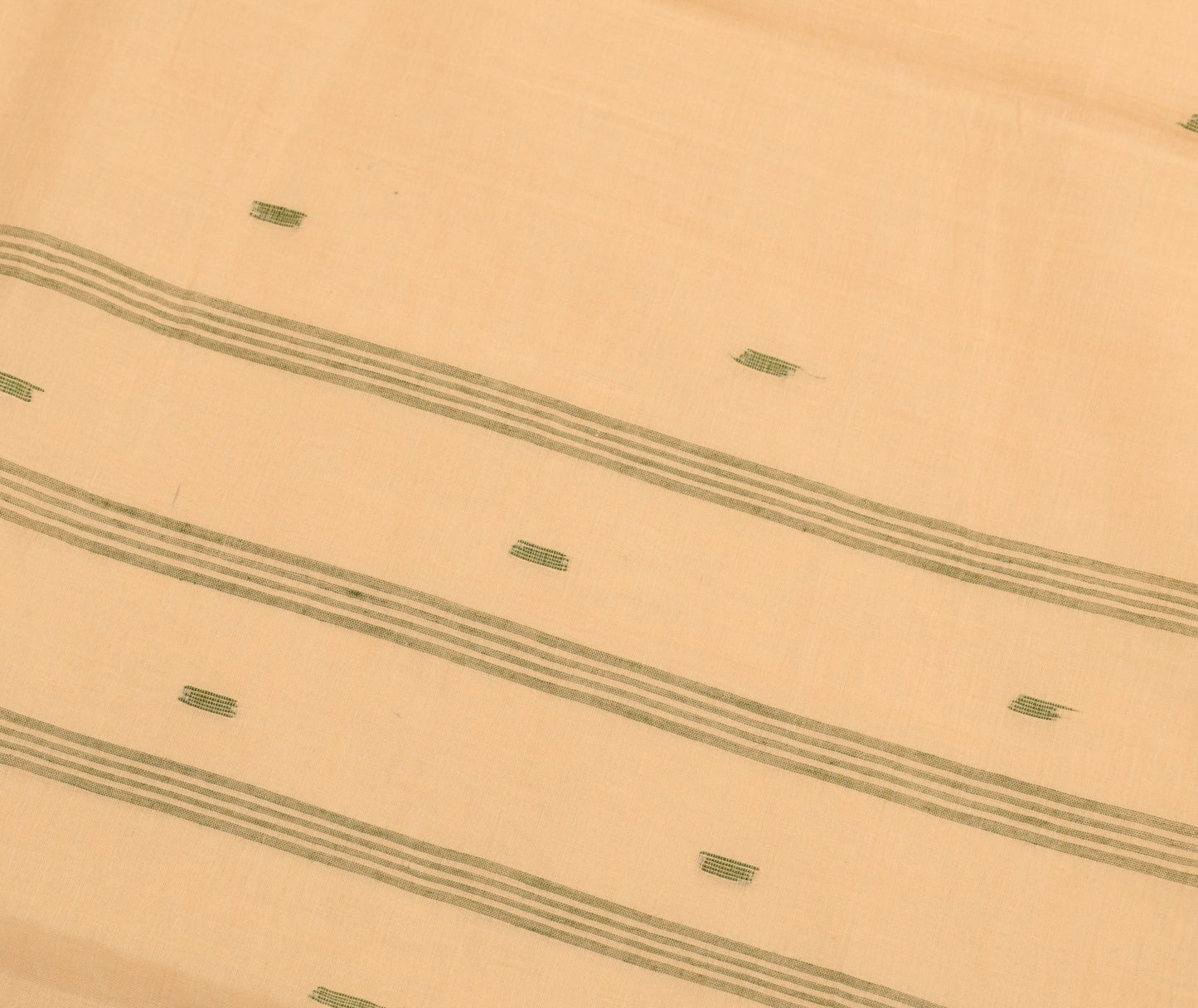 Sushila Vintage Bengal Tant Woven Saree 100% Pure Cotton Bengal 5 YD Sari Fabric