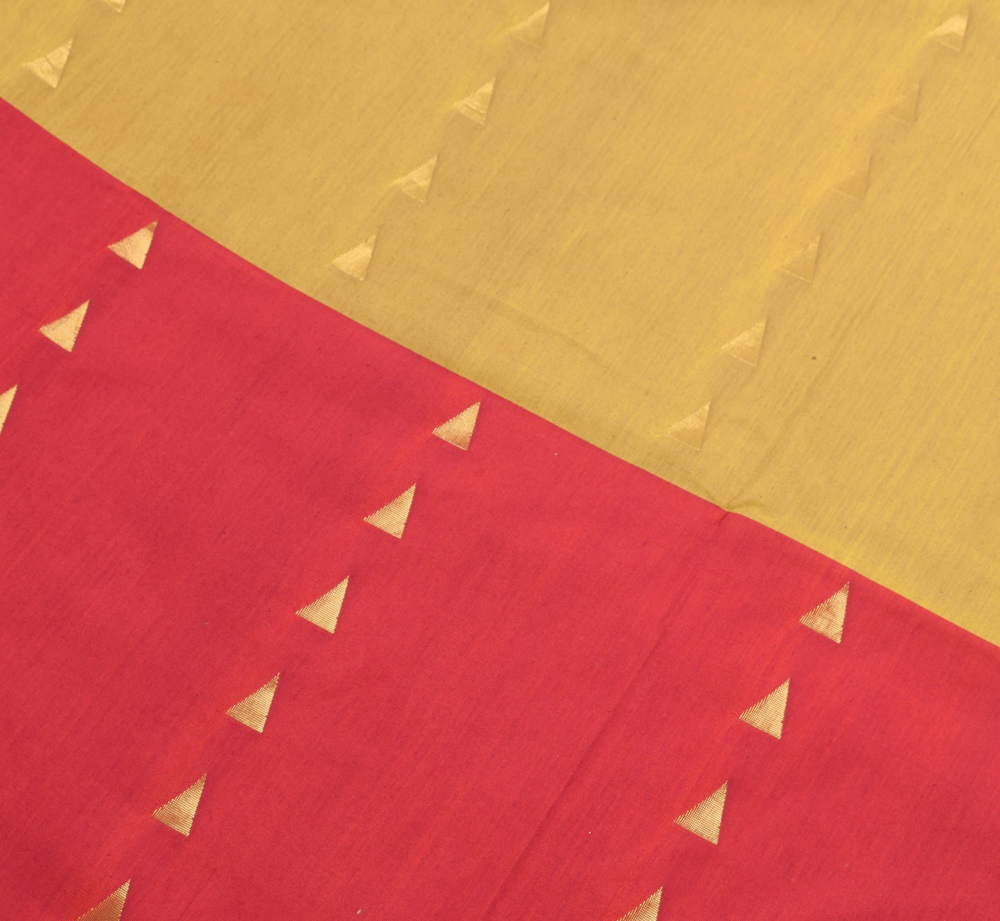 Sushila Vintage Magenta Gold Saree Pure Cotton Silk Woven Wedding Sari Fabric