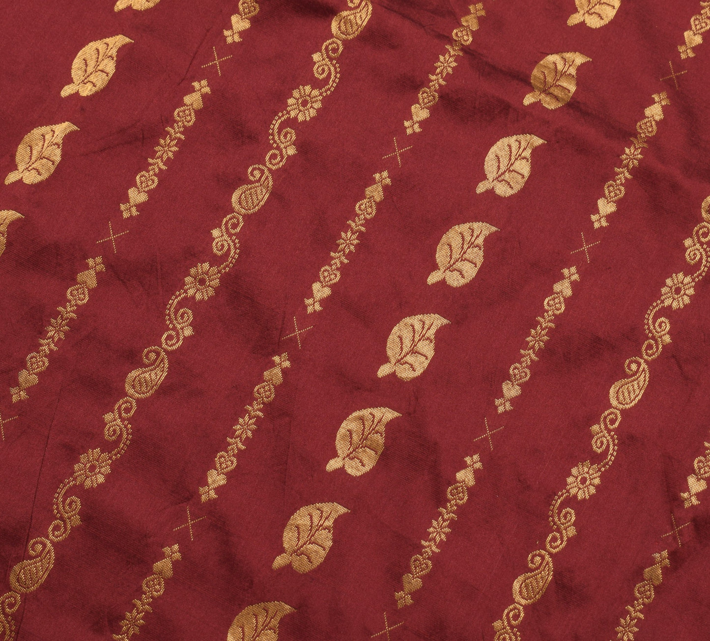 Sushila Vintage Maroon Premium Saree 100%Pure Silk Zari Brocade Soft Sari Fabric