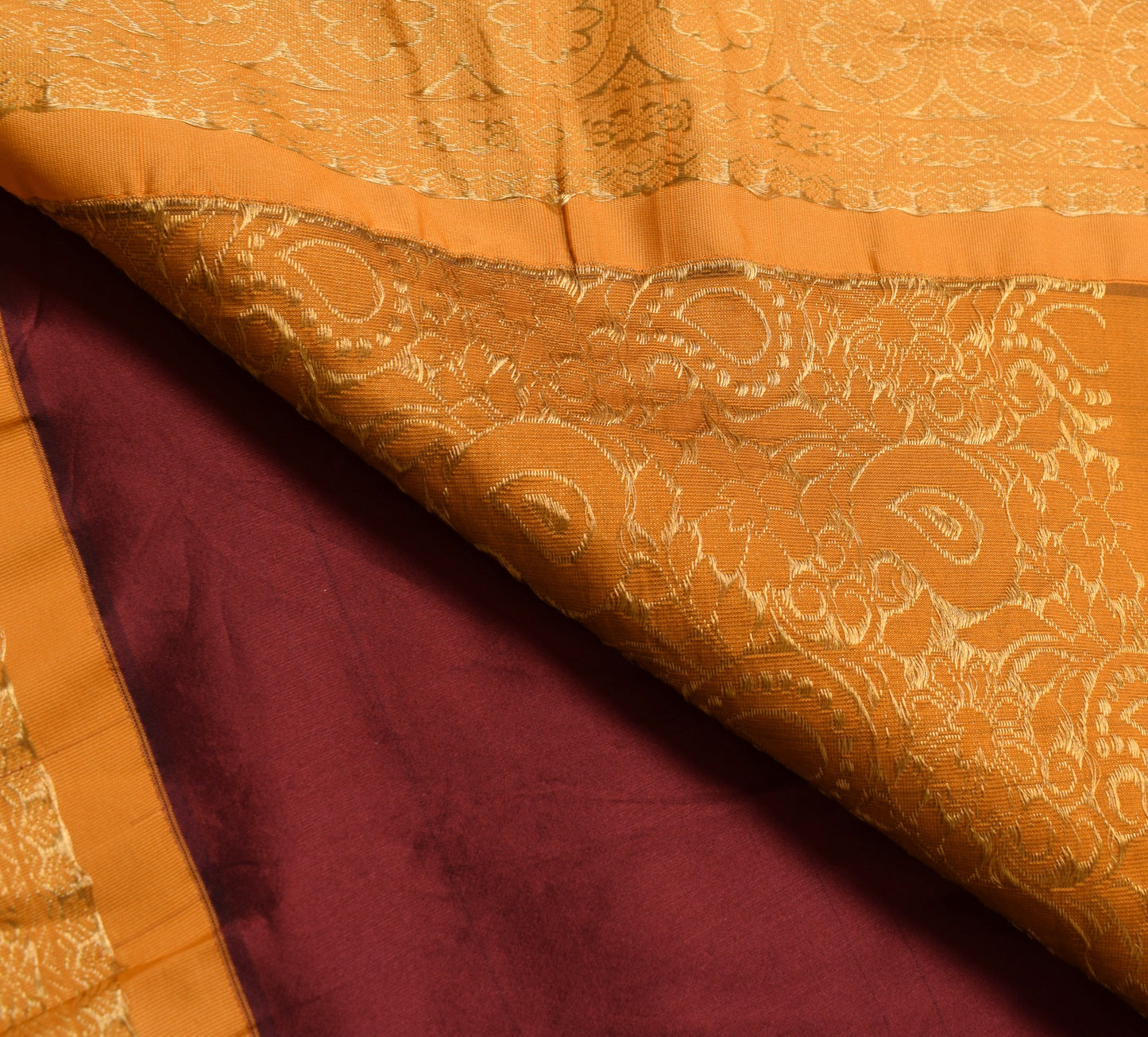 Sushila Vintage Maroon Premium Saree 100%Pure Silk Zari Brocade Soft Sari Fabric