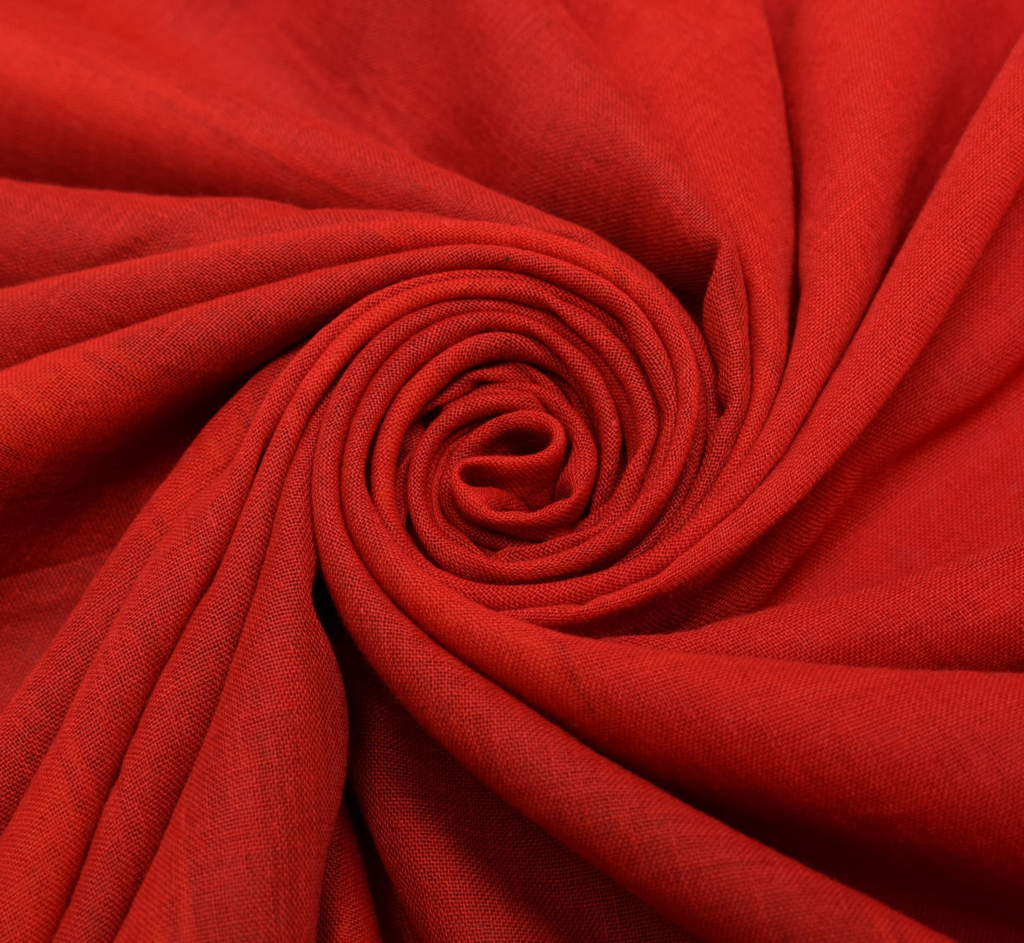 Sushila Vintage Baluchari Woven Saree 100%Pure Cotton Red Soft Sari Craft Fabric