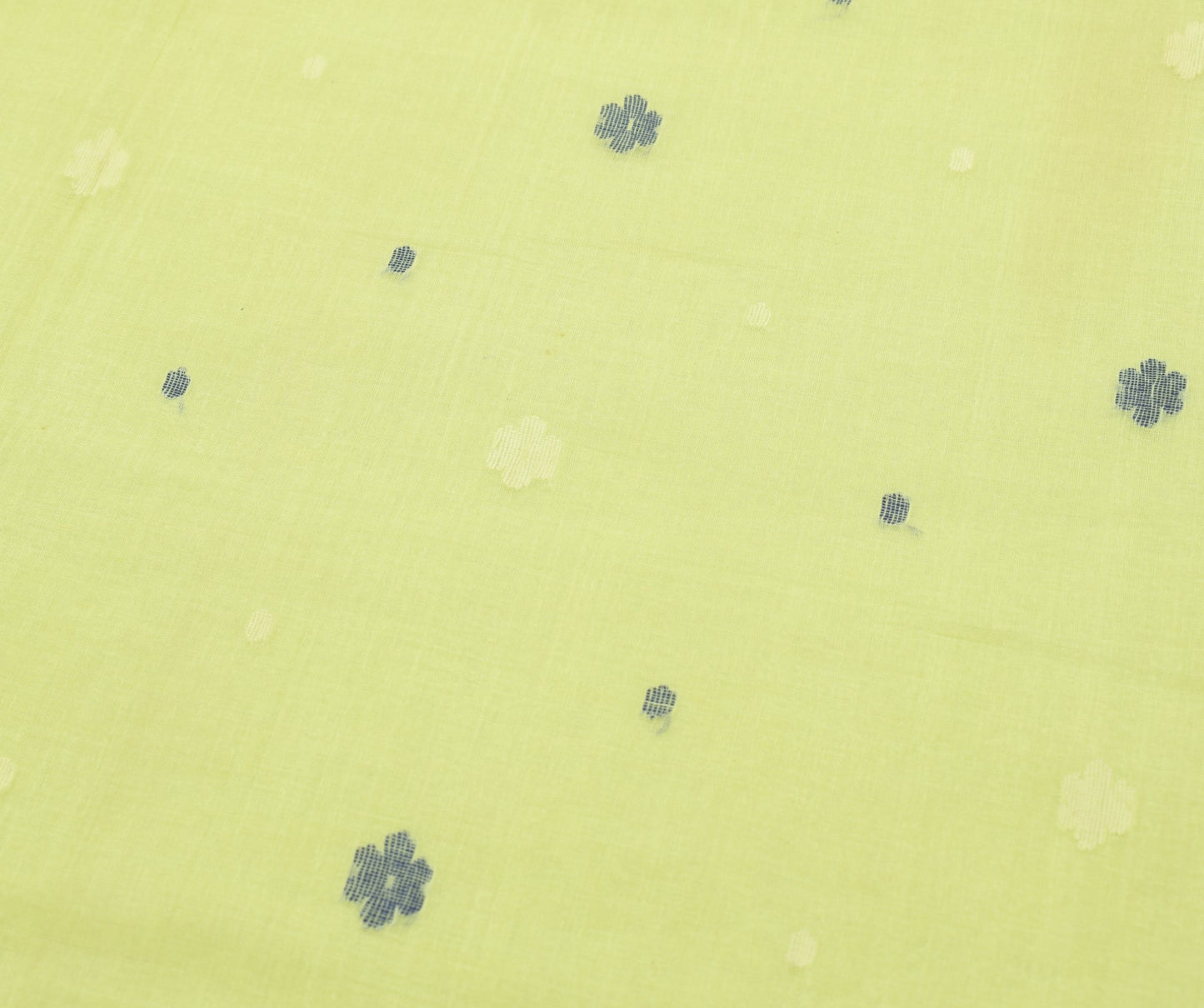 Sushila Vintage Light Green Tant Saree 100% Pure Cotton Woven Indian Sari Fabric