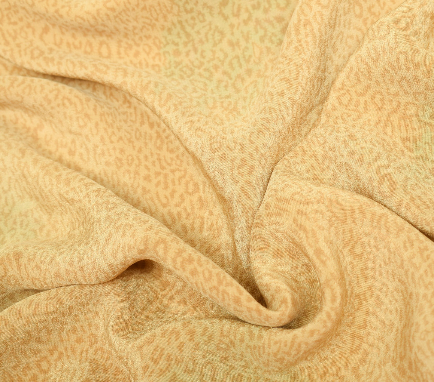 Sushila Vintage Beige Hand Embroidered Saree Pure Crepe Silk Parrot Sari Fabric