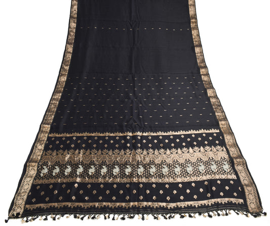 Sushila Vintage Zari Brocade Saree Pure Cotton HEAVY Traditional Sari Fabric