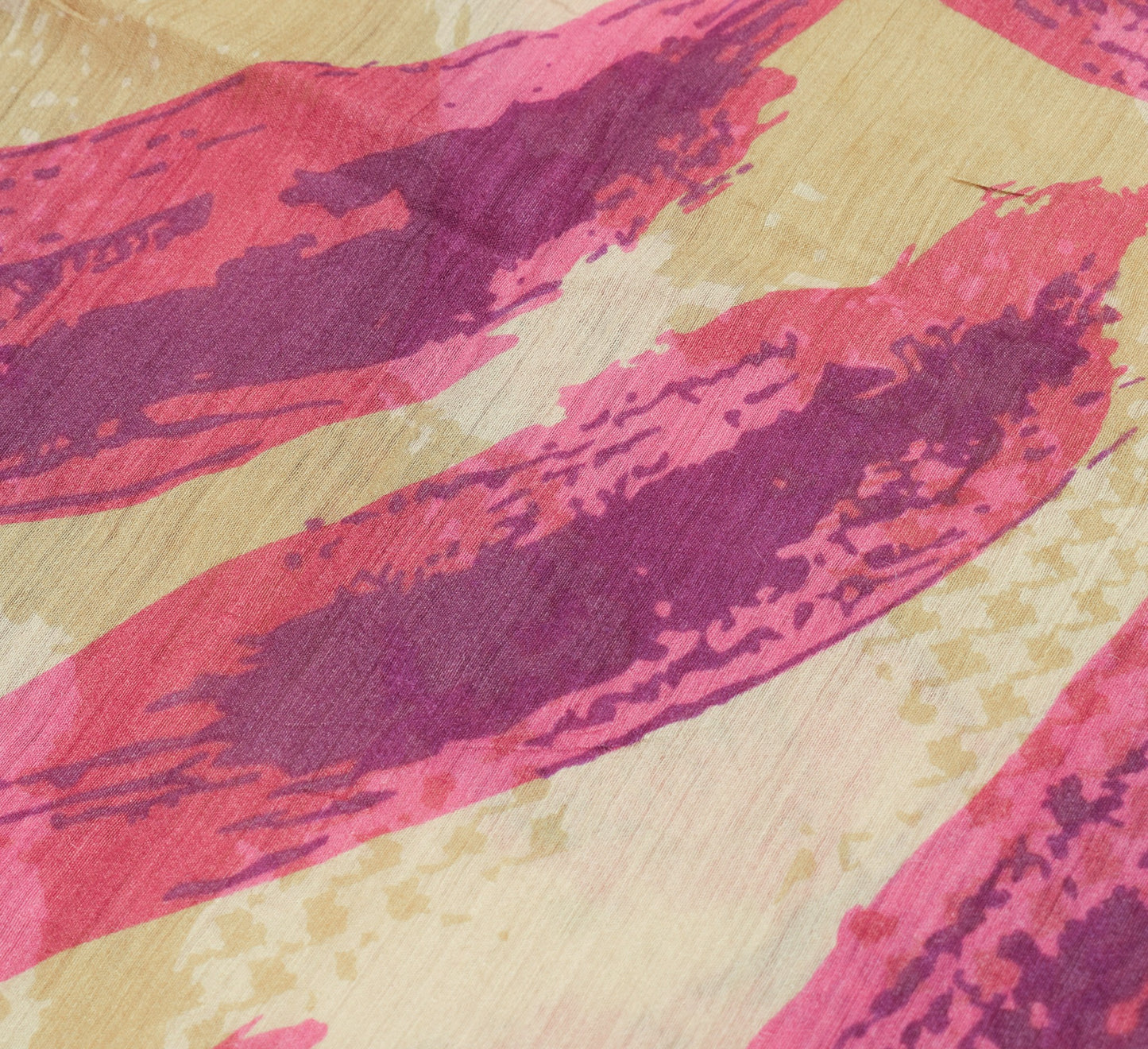 Sushila Vintage Pure khadi Silk Saree Printed with Woven Border Soft Sari Fabric